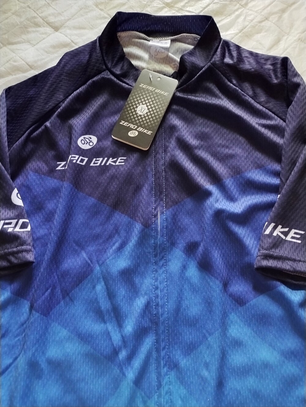 Zero Bike Blue Gradient Cycling Jersey